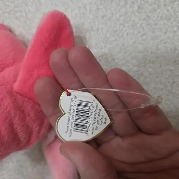 Ty Beanie Babies Pinky Flamingo - Picture 4 of 6